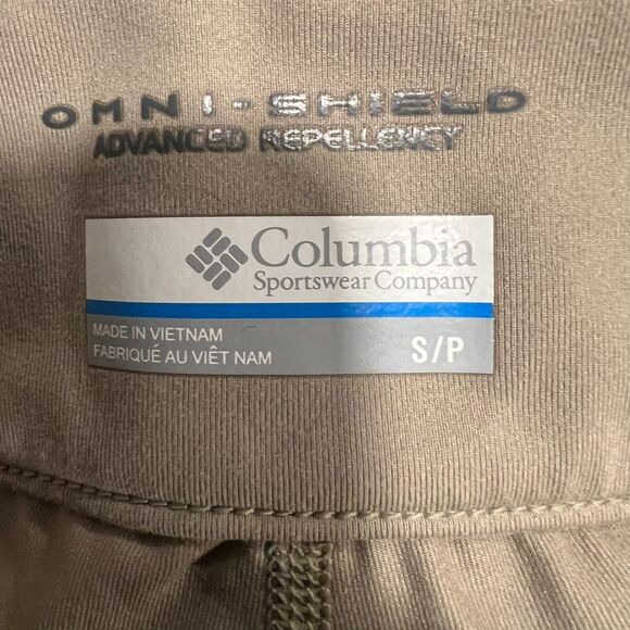 Columbia Anytime Skort Womens S Light Brown Pull On Pockets Stretch Ruched Tie - Picture 6 of 7